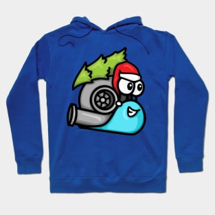 Turbo Snail - Christmas Tree Hauler (blue) Hoodie